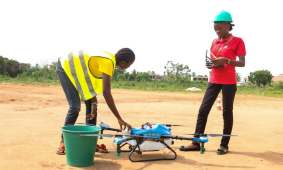 The drone make more youth love agriculture