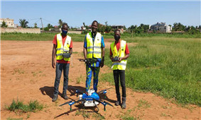 Partners train university students in agricultural drones at African universities